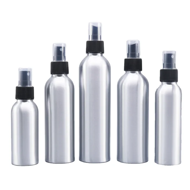 30ml 50ml 60ml 120ml 250ml 100ml aluminum spray bottle with plastic pump sprayer