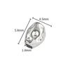 Acier A2765 4,5x5,8mm trou 1,8mm