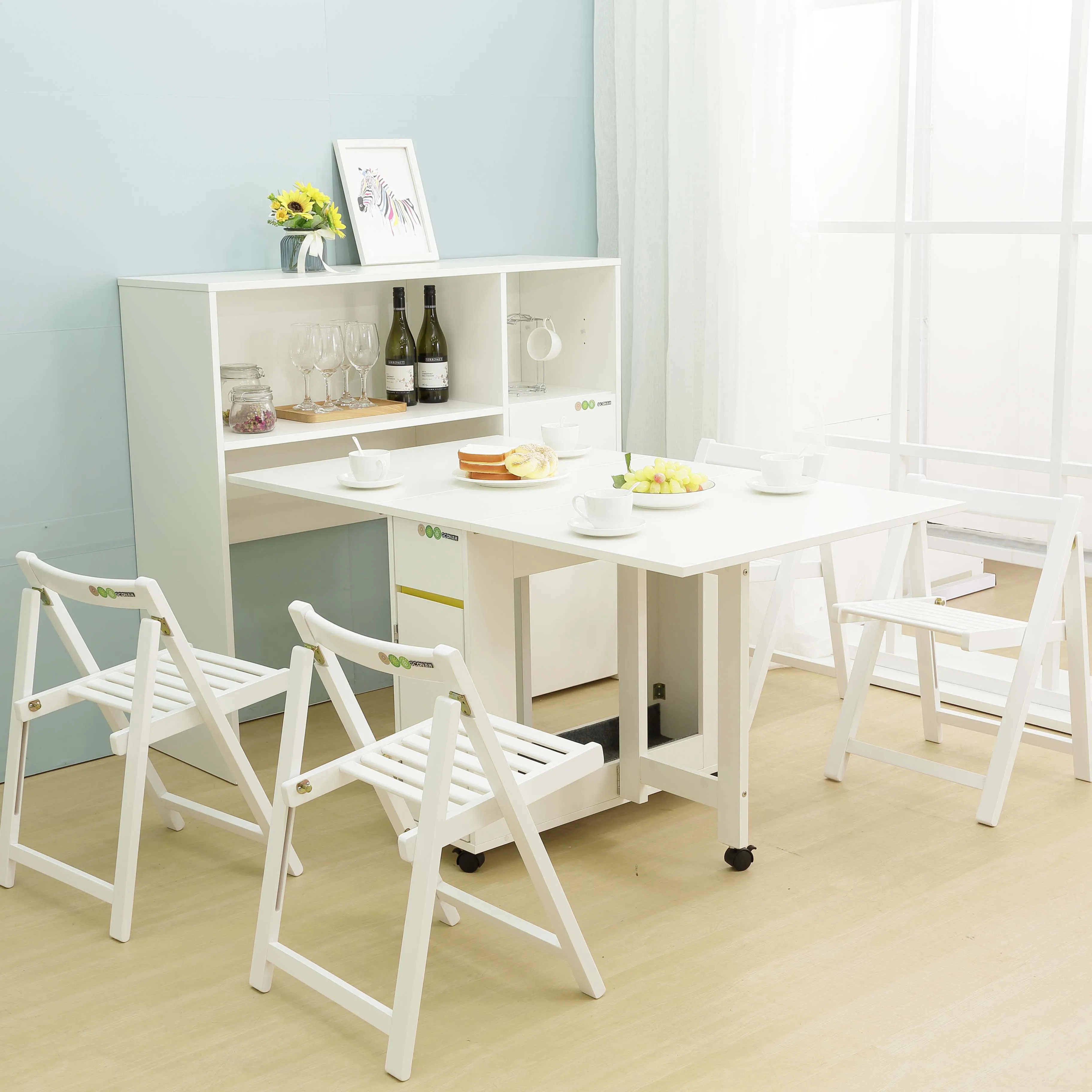 Cheap Dining Table Set Wood Folding Table for Dining Table Use