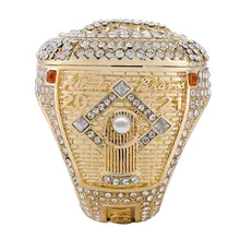 MLB Atlanta Braves Championship Ring Men's Baseball Series Clamshell Ring Cross-border Jewelry