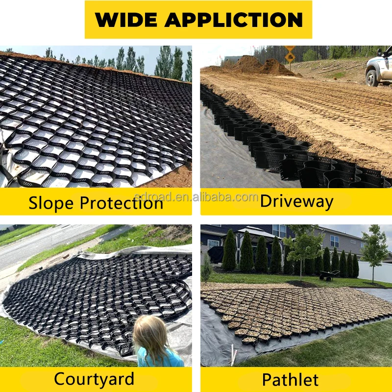 product high quality hdpe geocells durable retaining wall drive slope protection made from high quality pp material outdoor use-8