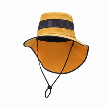 TOU SEKIJP Anti-ultraviolet Unisex Fishing Hat Outdoor Sun Hat UV Protection Hat  With Neck Protection