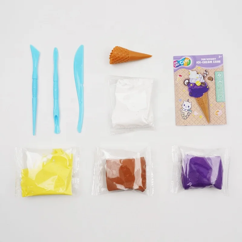Creative Art DIY Craft Air Dry Clay Make Your Own Ice Cream