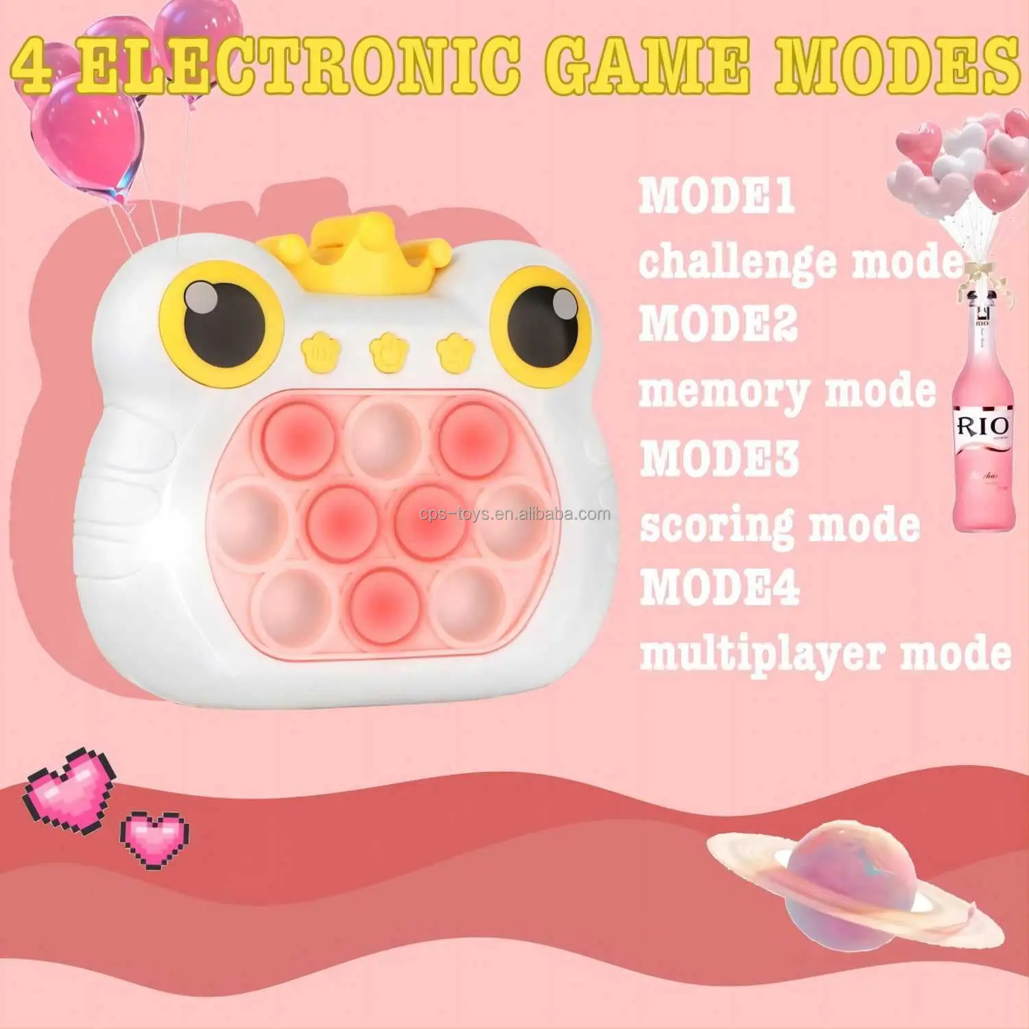 Pop Fidget Toys Handheld Game For Kids Quick Push Games Sensory Toys