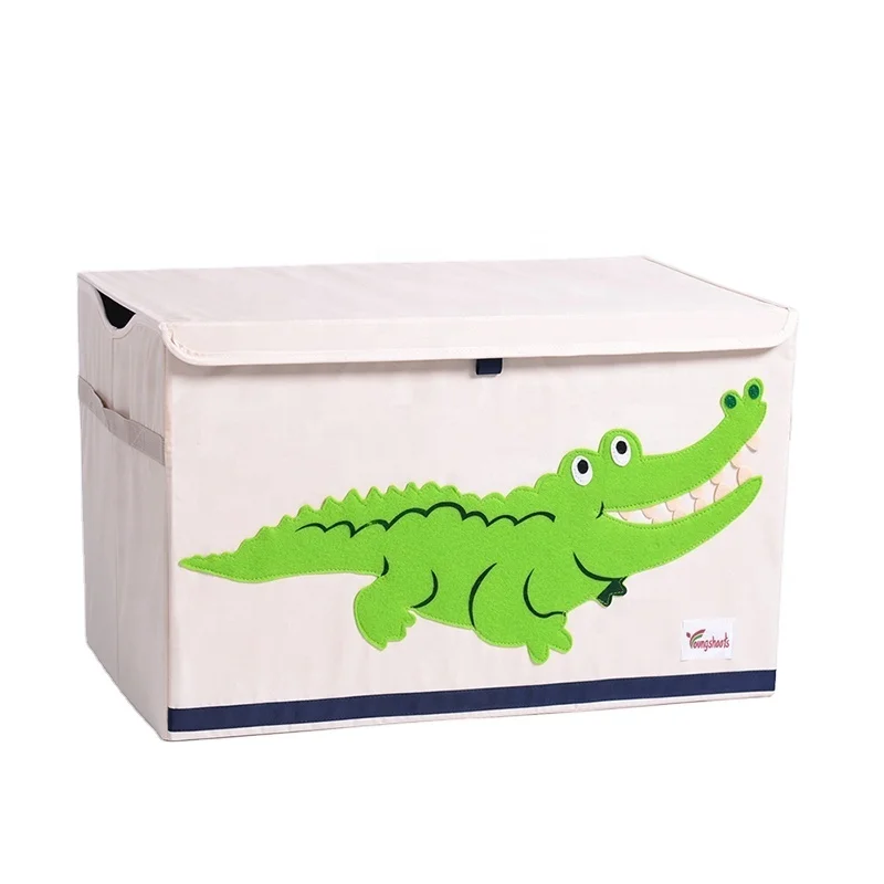 Customize Foldable Storage Box With Lid Storage Box Lid Novel Design Factory Price Cute Pattern Toys Organizer