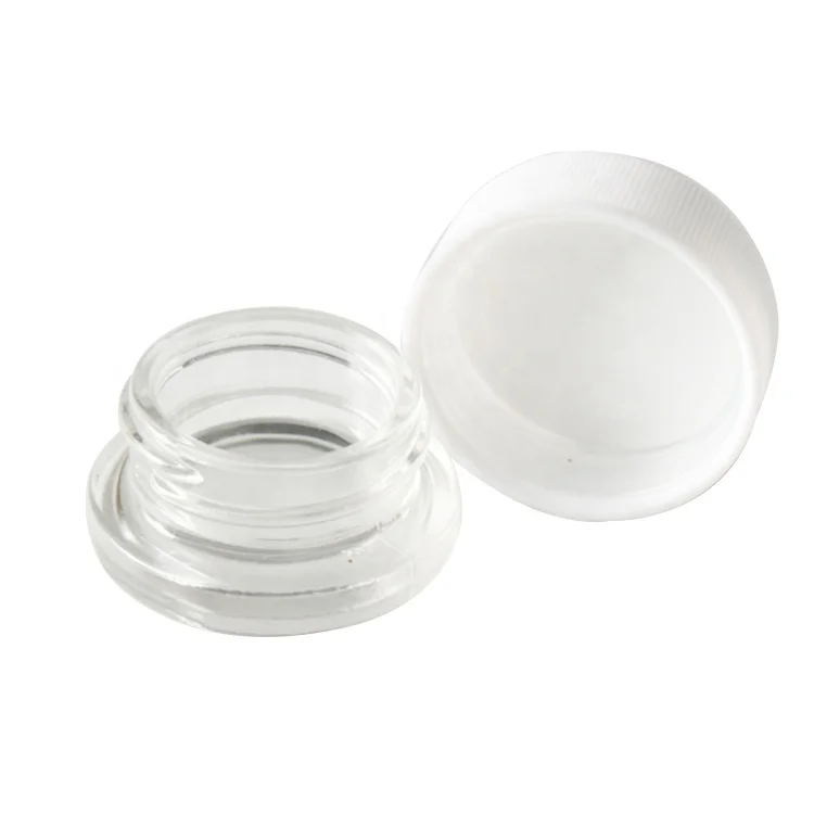 Makeup  Eyeliner Container Packaging Empty Round Matte Black Lid Cosmetic Eyeshadow Mini Jar 5g