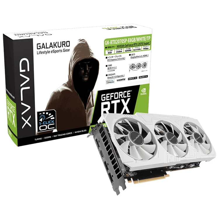 GALAX GALAKURO NVIDIA GEFORCE RTX 2070 Super 8G Gaming Graphic Card