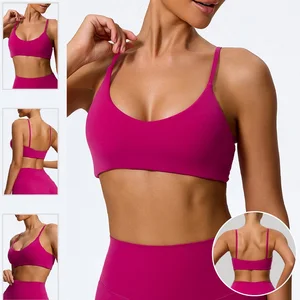 High Quality Women's Running Fitness Athletic Sports Bra Sportswear Gym Fitness Wear Yoga Tops Sports Bra