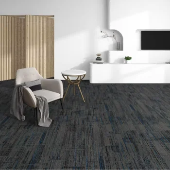 Modern and Elegant 50*50 Nylon Carpet Tiles Fireproof Bitumen Machine Made for Home Hotel Office Living and Travel