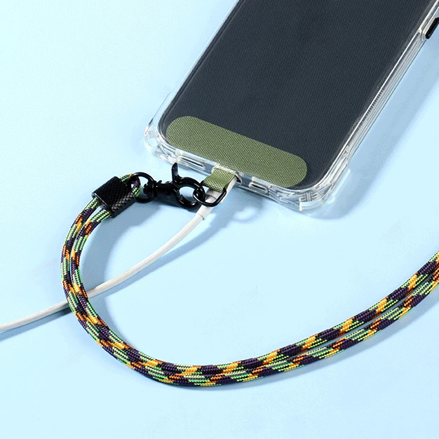 Cordon Téléphone Bandoulière Perles Colorées - Longueur 120cm, Nylon Solide, Anti-perte Pour Sac, Portable, Appareils - 5