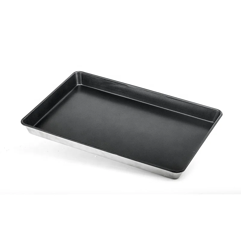 Custom Handmade Reverse Edge Tapered Edge Heavy Duty Aluminum Baking Sheet Pan Non Stick Baking