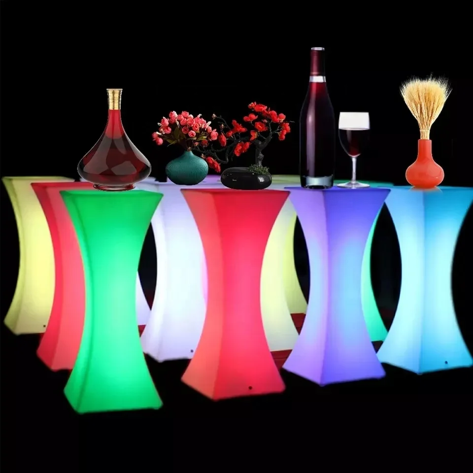 Party Led Table for bar Waterproof Wedding bar Glowing bar Chair Illuminated Led Cocktail Table