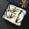 Blue Beauty Two Cup Saucer Spoon Gift Box