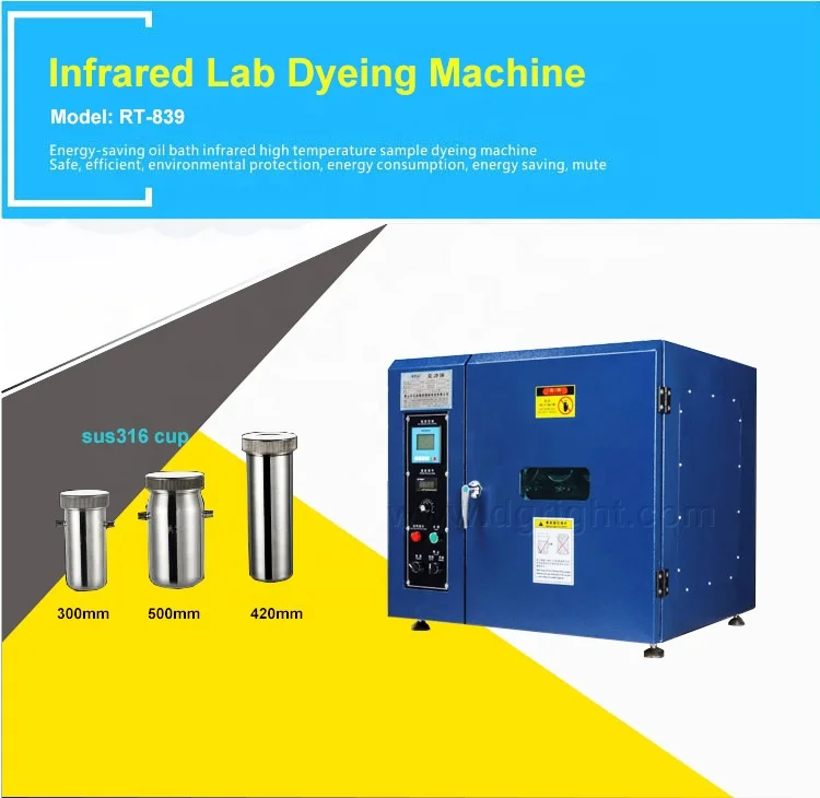 Textile Laboratory Rotary IR Small Sample Dyeing Machine