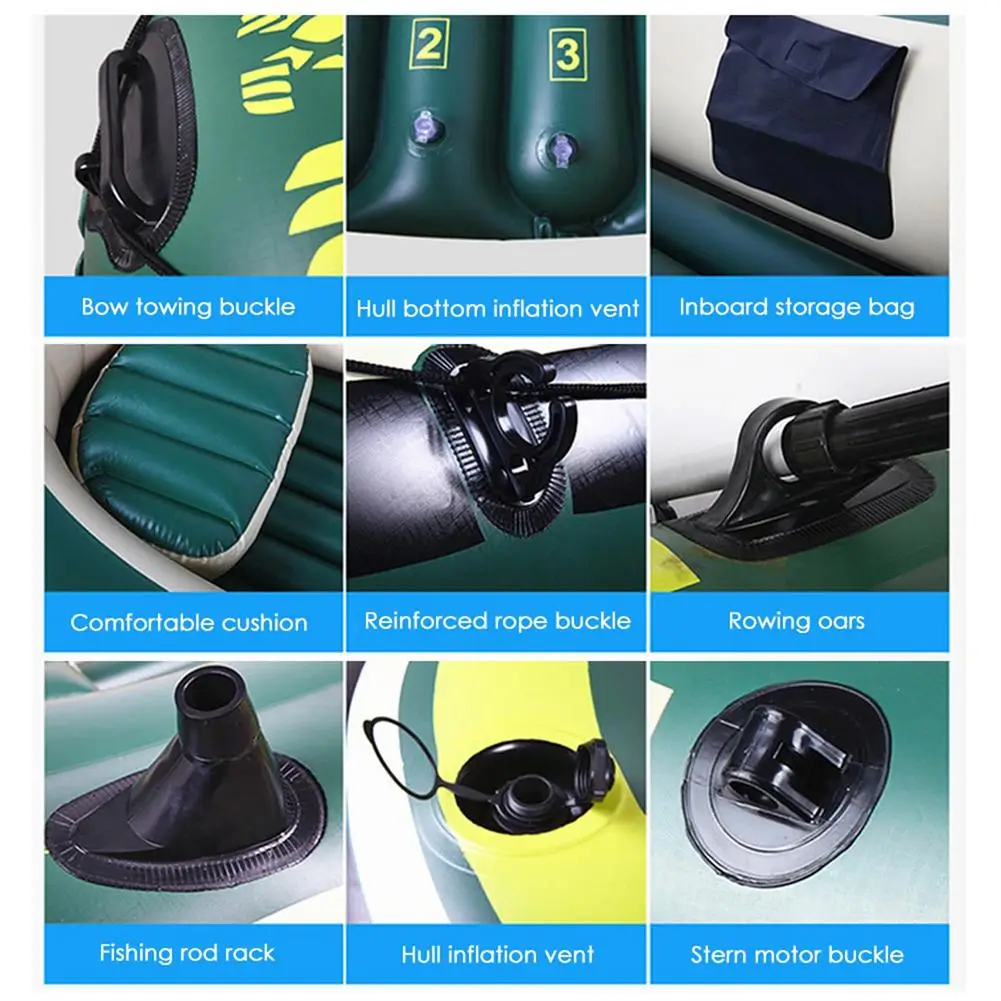 Customized Tandem Inflatable Fishing Kayak Angler Blow Up Kayak Family ...