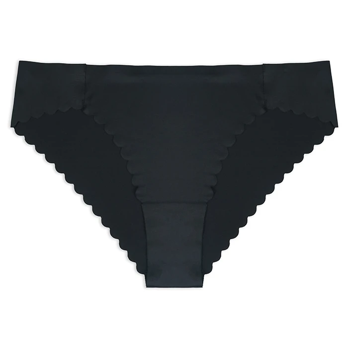 Factory Custom Seamless Traceless Ice Silk Female Underwear Invisibles Bragas Sin Costuras De Mujer  Wave Cut Panties for Women