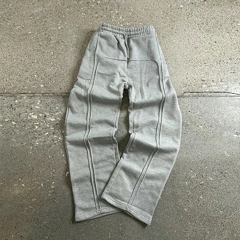 Sweatpants Kasual Lelaki Berkualiti Terbaik Premium, Dikustomkan dengan Potongan Terstruktur, Bernafas dan Dilengkapi Poket serta Tali Penarik