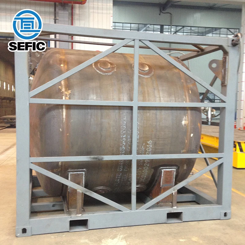 10 Feet T75 ASME Standard ISO Tank for LN2/LO2/LAR Storage and Transport