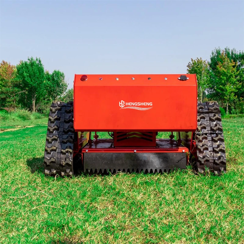 CE/EPA Remote-controlled Tracked Lawn Mower Cutting Width 550mm 145AH Ternary Lithium Battery 2.5 Acres Per Hour Robotic Mower