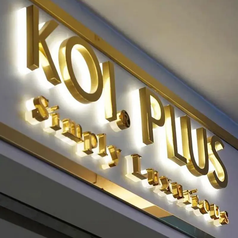 Outdoor Store Acrylic Letters Signage Machine Making 3D Lighted Alphabet Metal Letter Sign Backlit Led Letter Electronic Signs