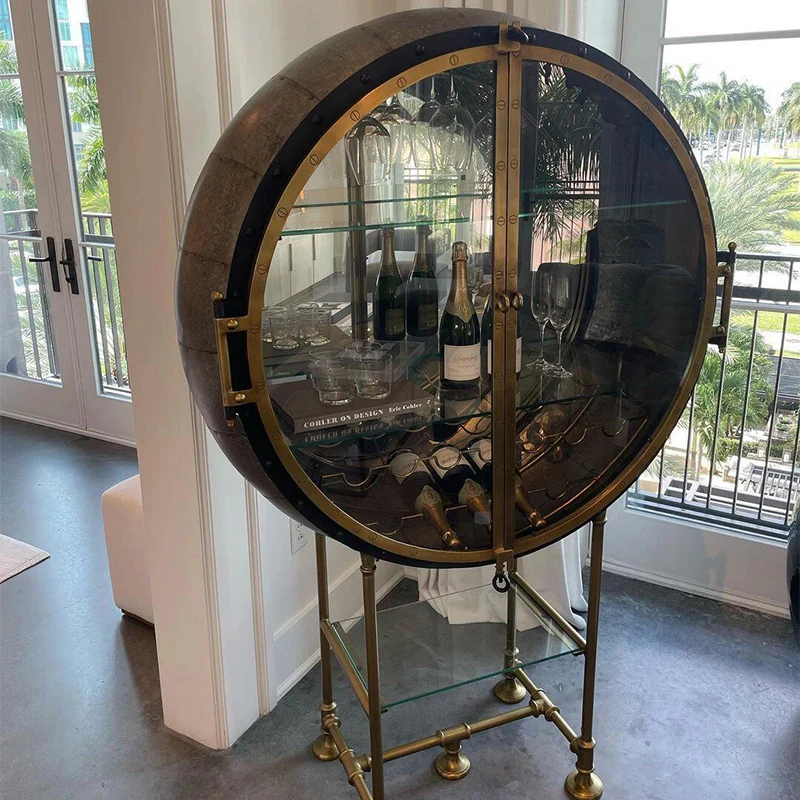 Роскошный современный декоративный шкаф для гостиной домашний декор угловой барный стеклянный высокий винный