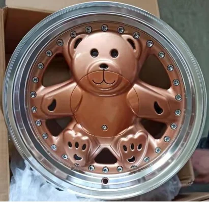 Wholesale 15X8j ET 25 4x100/114.3 Modified Silver Little Bear Passenger Car Wheels for Mini Car Mags 5X100/114.3