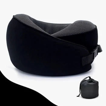 Airplane Travel Neck Pillow Cervical Vertebra Travel Portable Noon Break Aircraft U Type Of Pillow with Storage Bag Trip Supply