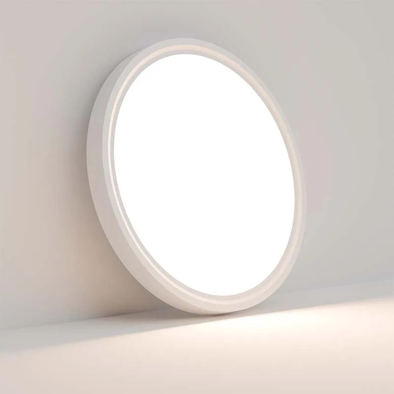 Ultra Thin LED Panel Light Simple Design ABS Surface Panel Light Round 18W 24W 36W 48W Black and White LED Flat Light