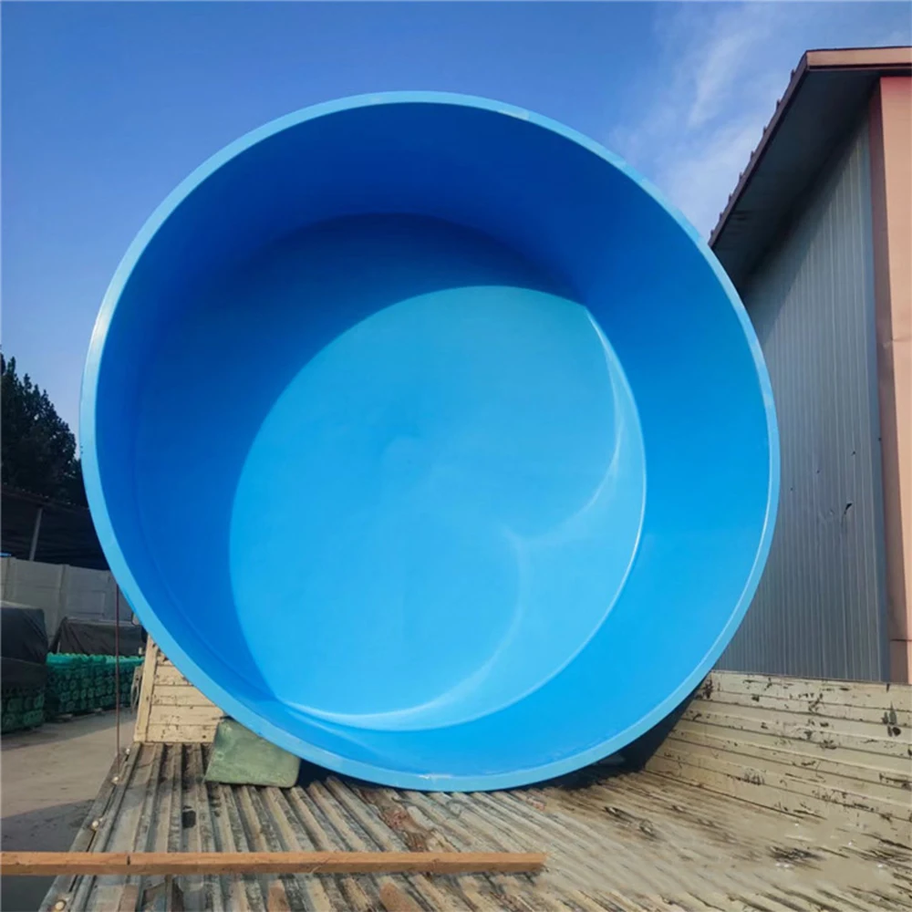 QihangRAS Large Fiberglass Fish Tank for Aquaculture Customizable Tilapia Farming Equipment for Ras Aquaculture