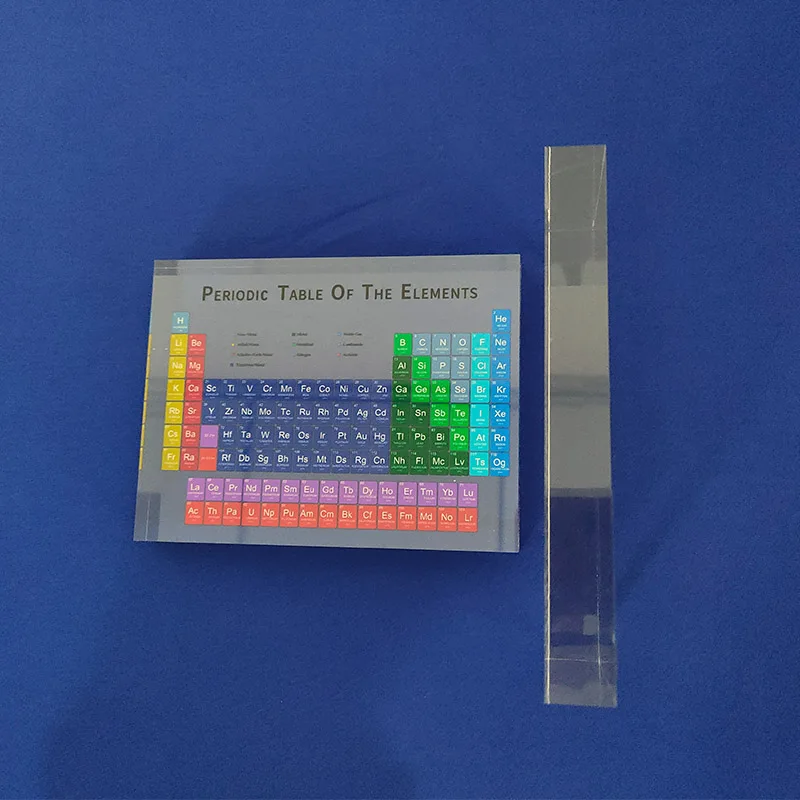 Tavola Periodica Elementi Acrilica Con Base Illuminata - 83 Elementi Reali, 21x14cm, Decorazione Desk - Foto 4