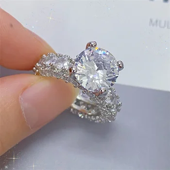 Elegant Engagement Wedding Ring Big Diamond Rings Jewelry Women Cheap Price Rings