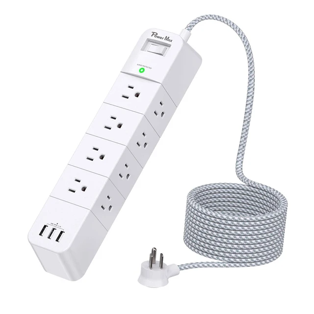 Tonghua 12 Way Surge Protector with 3 USB extension ac outlet usa power socket power socket extension power strip usb