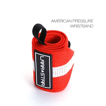Alternative view of LS0605 Gym Wrist Straps with Weight Lifting Sports and Training Barbell Straps