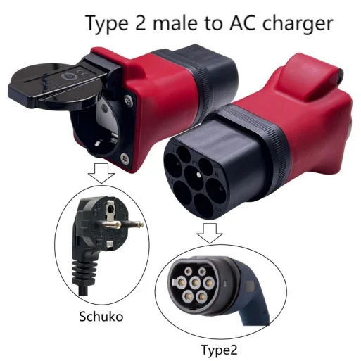 AOTAI EV Adapter Type 2 to Schuko adapter Type2 Male charger