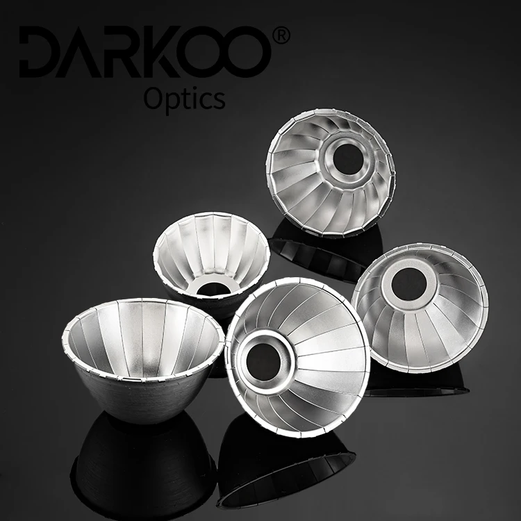 Custom Aluminum Reflector Led Pc Lens Light Led Lamp Reflector Lampara Cob Round Reflector