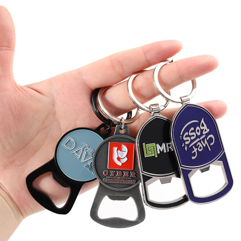 فتاحة زجاجات بيرة سلسلة مفاتيح بالجملة معدن رخيص مغناطيسي فتاحة نبيذ حامل مفاتيح مينا ناعمة فتاحة زجاجات مخصصة سلسلة مفاتيح 11