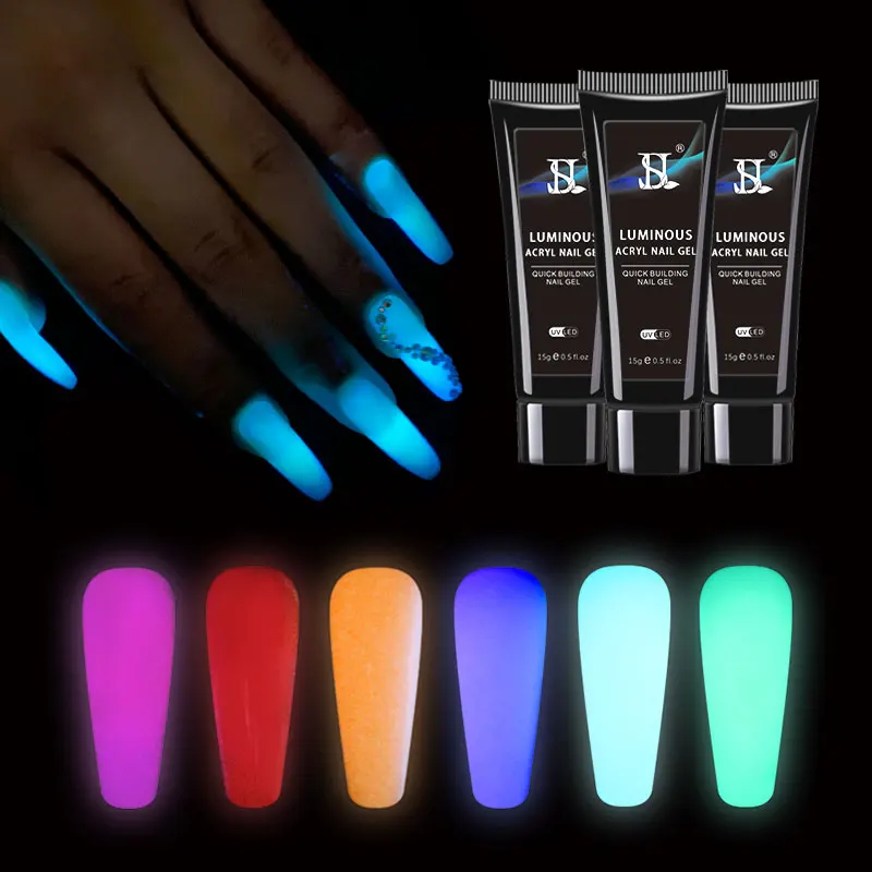 Glowing gel. Glow Manicure. ГАЗ гели светится.