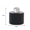 100 ml noir mat + bouchon intérieur + anneau argenté