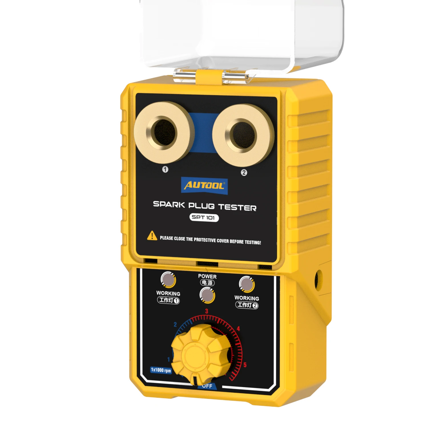 Custom Portable AUTOOL SPT101 12V Auto Ignition Test Motorcycle Spark Plug Testing Machine Gap Tester Test With Cover