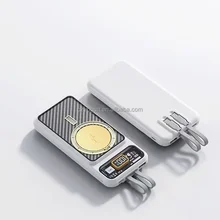 10000mah 22.5W 20000mah wireless power bank portable with built in cable for magnetic power bank