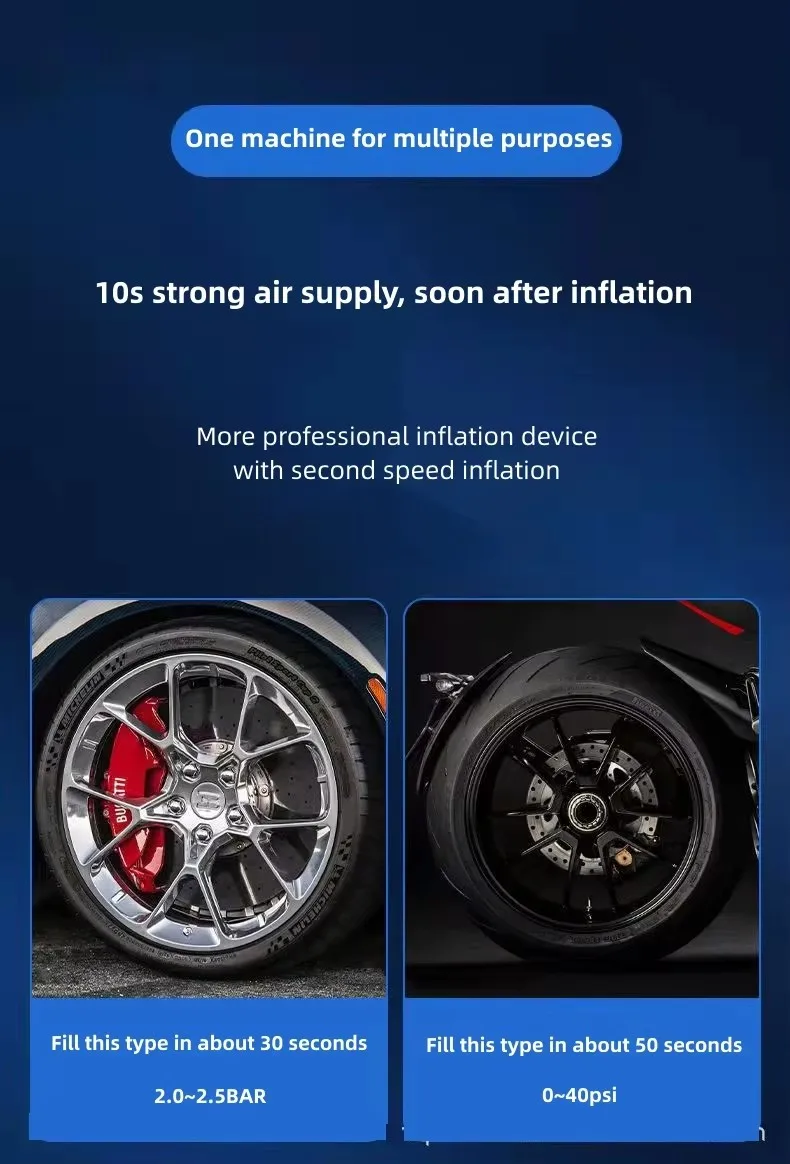 High Quality 12V Wired Car Auto Pump Portable Car Air Compressor with Cigarette Lighter for Tire Inflation
