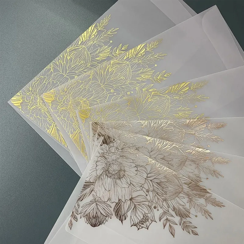 Metallic Logo Natural Translucent Vellum Paper 105gsm 90gsm 75gsm ...