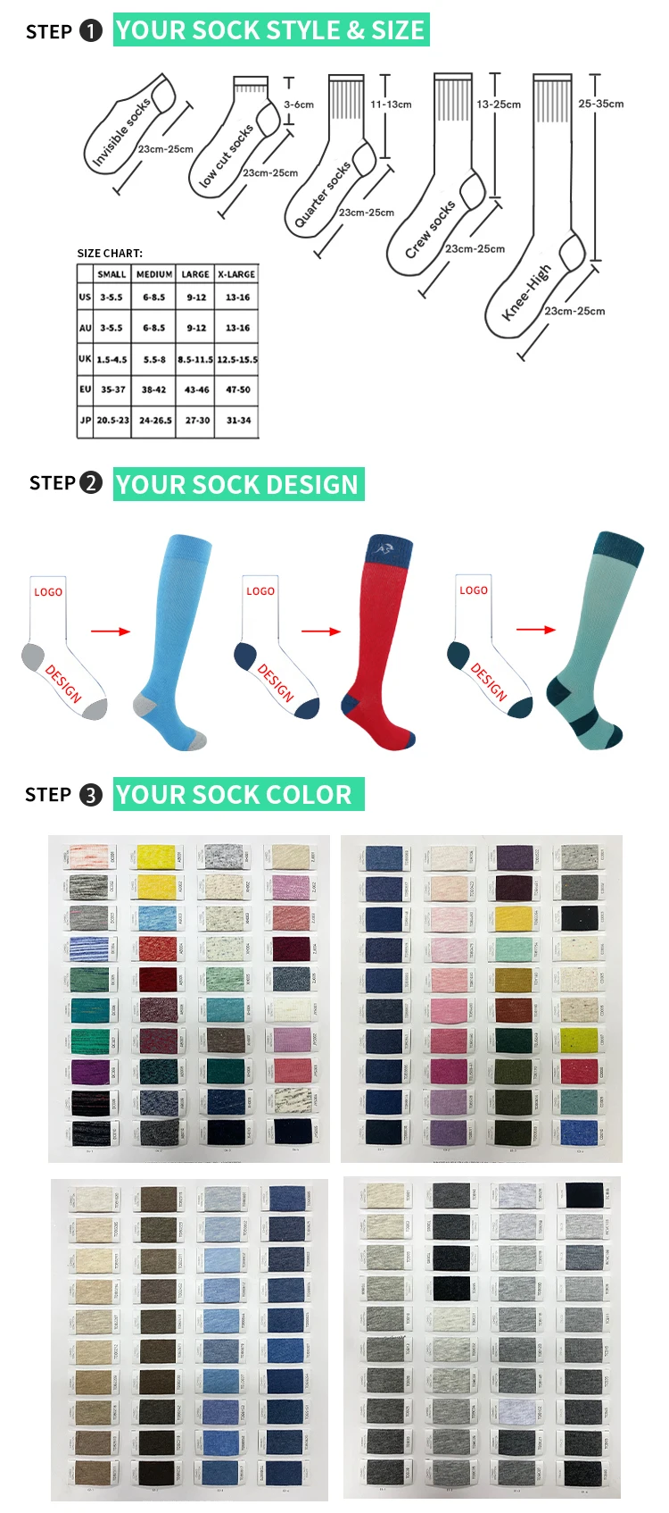OEM Factory Knee High Nurse Women Custom logo Compression Socks ...