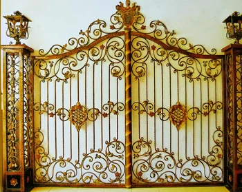 Factory direct sales customized wrought iron gates and window grilles handrailsWrought iron gate