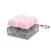 4 in 1 squre clear base+personalized keycaps