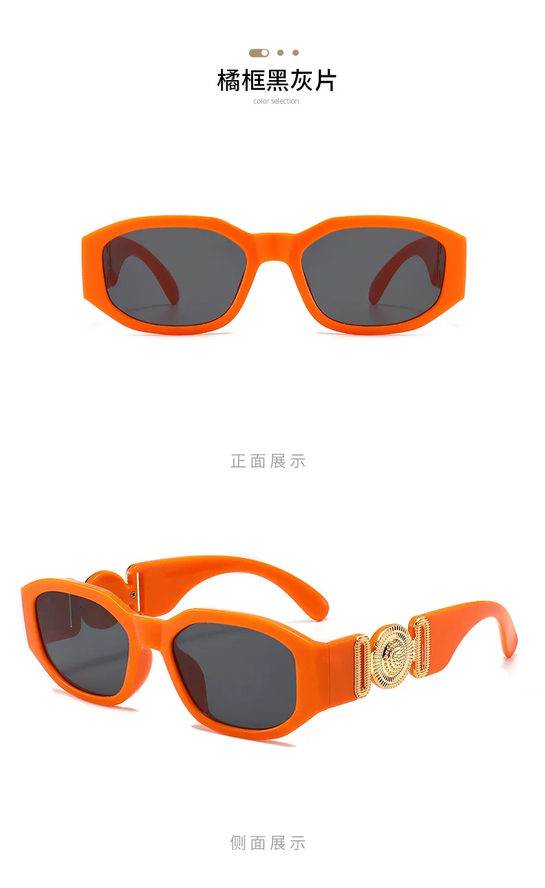 2023 New Fashion Sunglasses Ladies Classic Retro Metal Polygon Frame Driving Sun Glasses Men