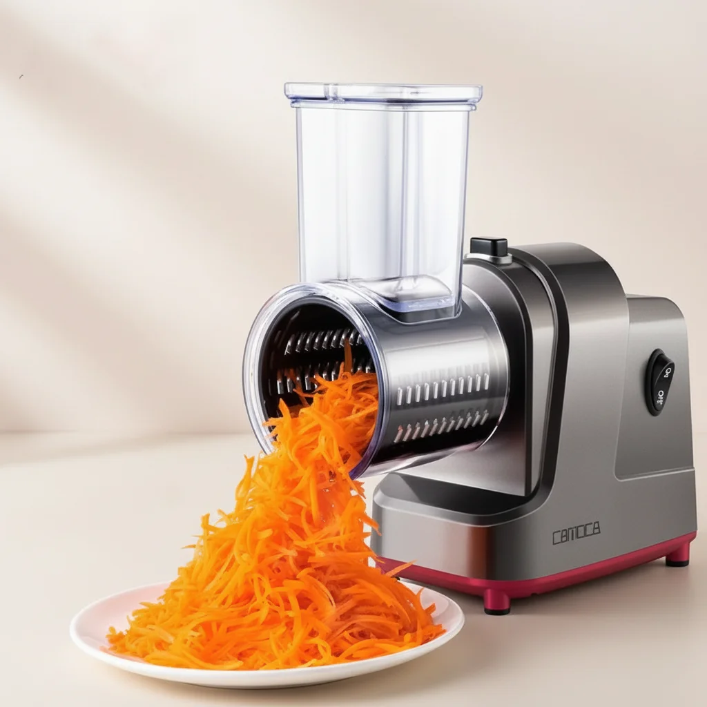 TEBAK Quality Electric Cheese Grater Food Processing Home Kitchen Electric Vegetable Cutter for Shredded Potatoes