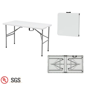 Wholesale Lightweight Long White Portable Outdoor Theme Party Plastic Folding Table