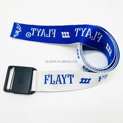 Custom Jacquard Logo Belt with Magnetic Buckle - Nylon Woven