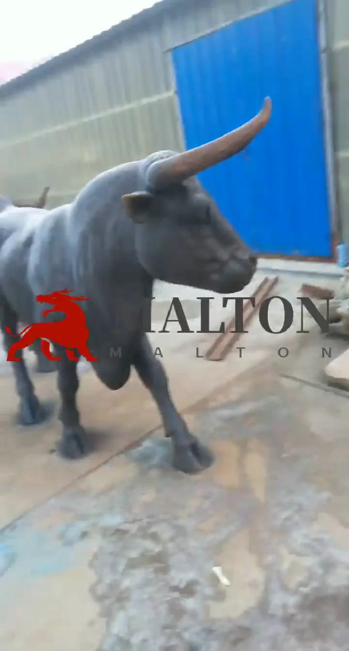 Metal Bull Yard Art Wholesale Discount